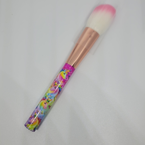 Glamour Dolls X Lisa Frank Angled Face Brush Dip Dyed Unicorns🦄 Butterfly NWT - Picture 3 of 13